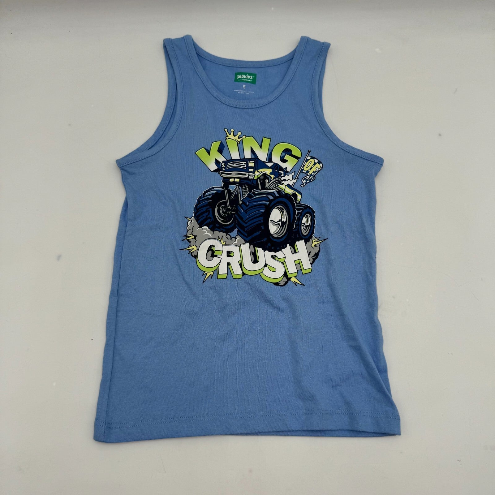 Lot of 3 Size 5T NWT Kids Clothes Fox Hoodie Blue Monster Truck Tank Top Shirt