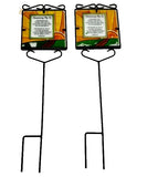 2pk 22in Metal Black Yard Stake Stained Glass Sign Remembering My Pet Memorial N