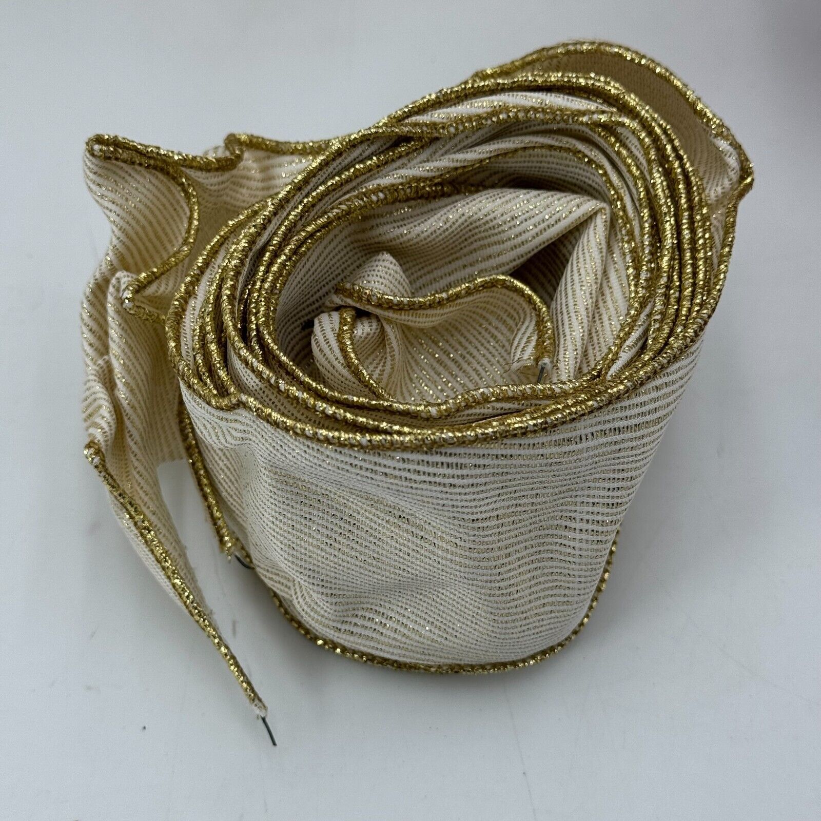 Huge Lot of Holiday Cloth Ribbon Bow Material 17x6in Red 19x3in White