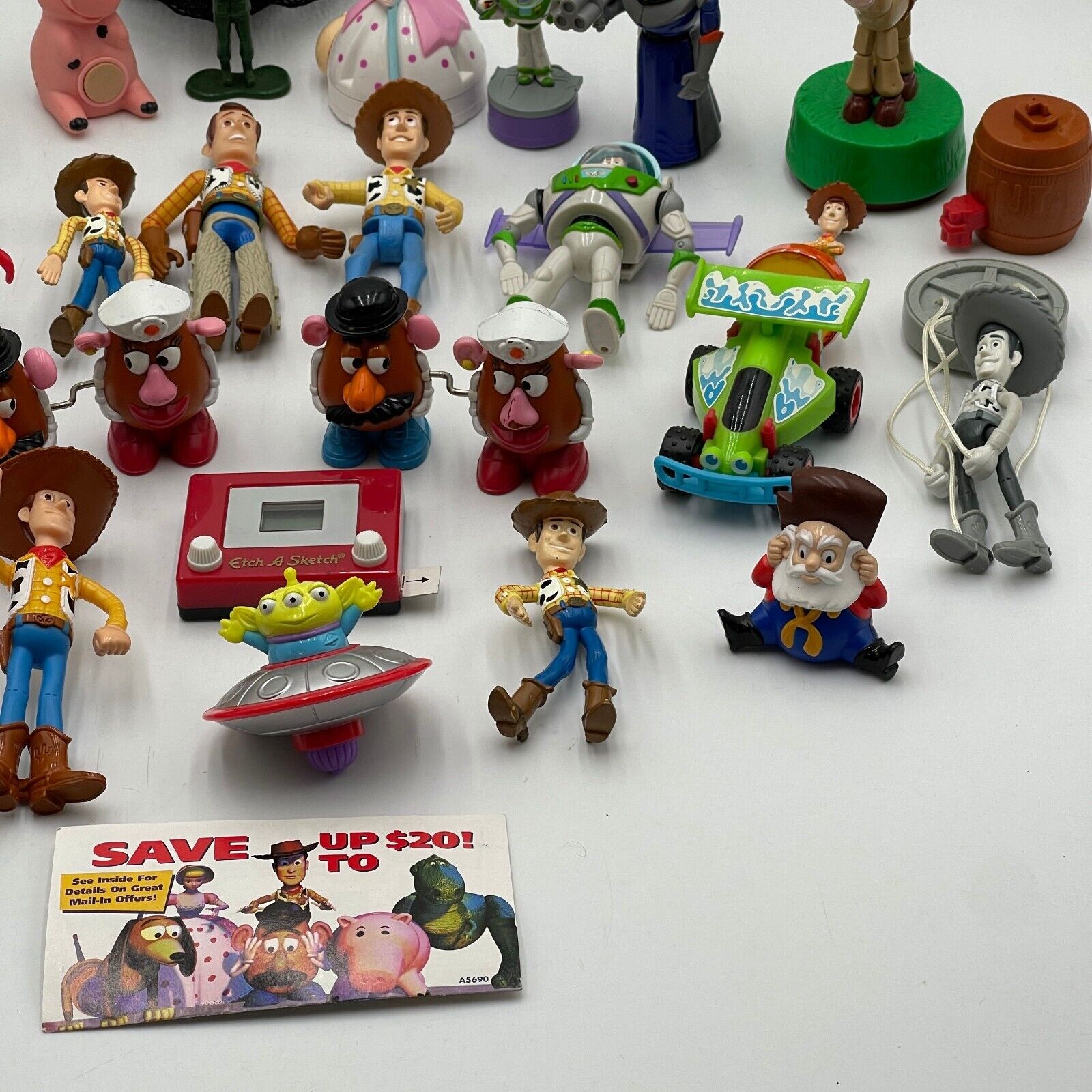Lot of 35 Various Vintage Toy Story McDonalds Toy Collectibles and Other toys