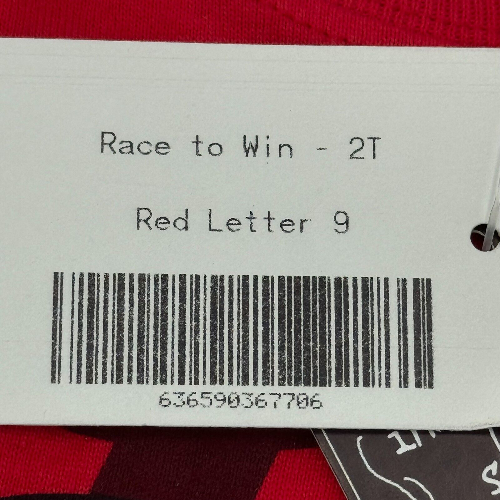 Hanes Play Wear Kids Race 2 Win Trendy Crewneck T-Shirt Red Size 2T NWT