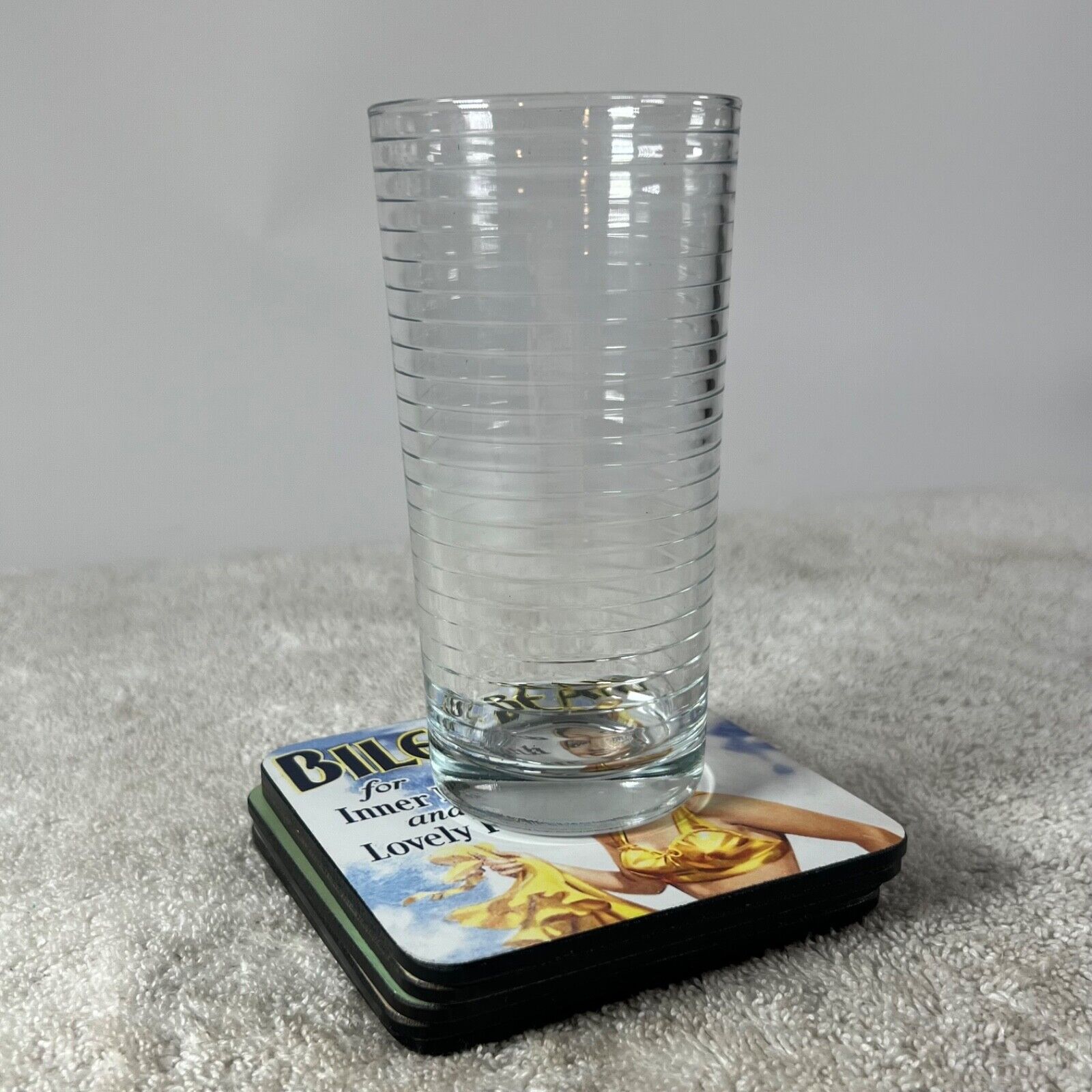 Robert Opie Vintage Style Set of 5 Cork Coasters Home Decor Washable Stackable