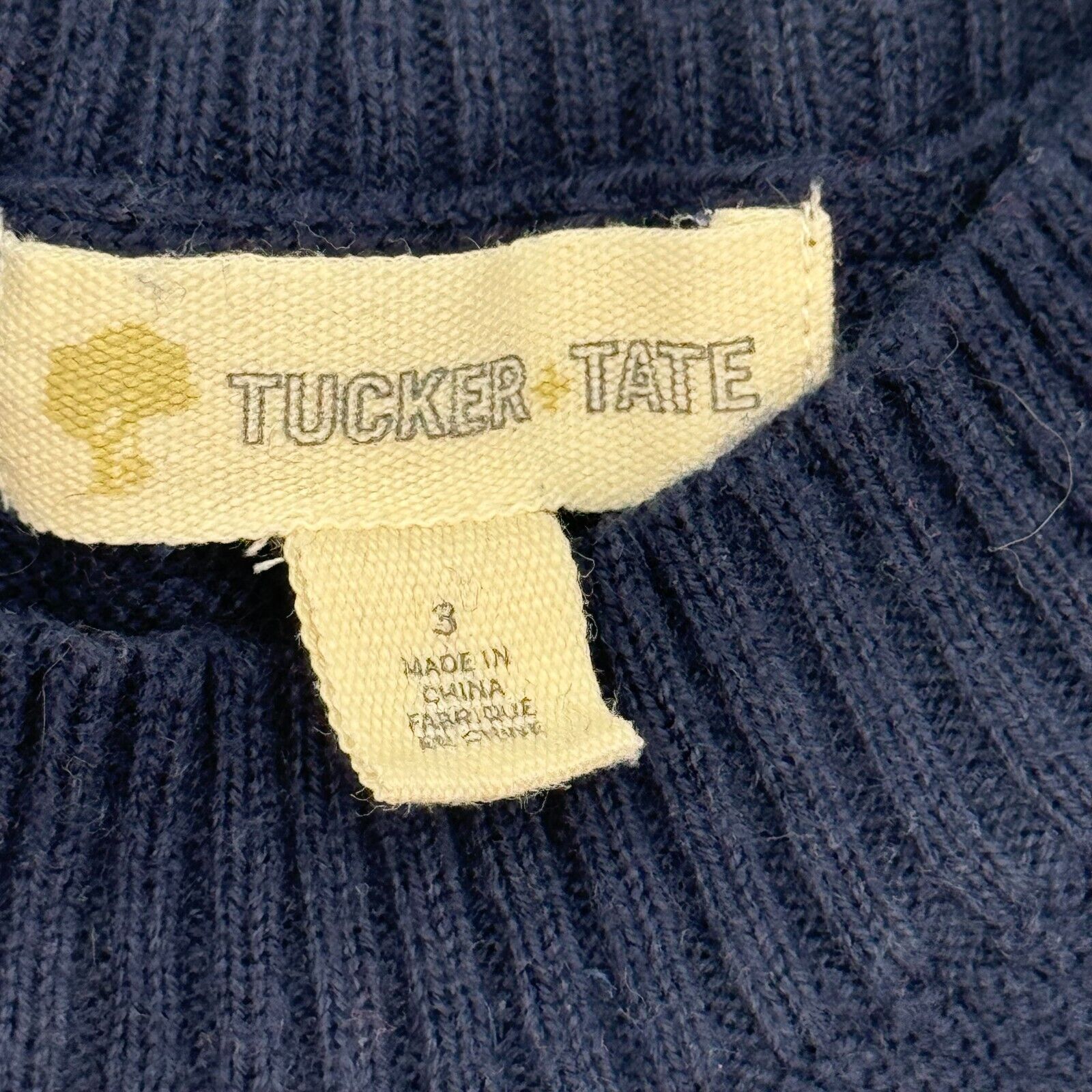 2 Long Sleeve Sweaters H&M Brown Tan Stripes Tucker Blue Green Toddler Size 3T