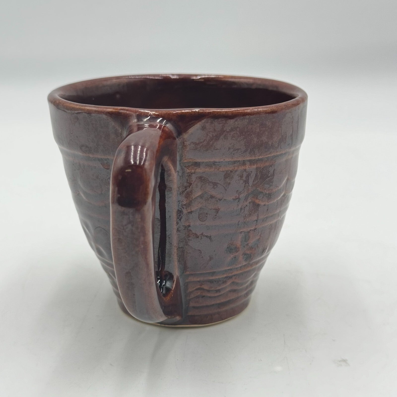 10pc Set Marcrest Daisy Dot Brown Ceramic Creamer Salt Pepper Shaker Coffee Mug