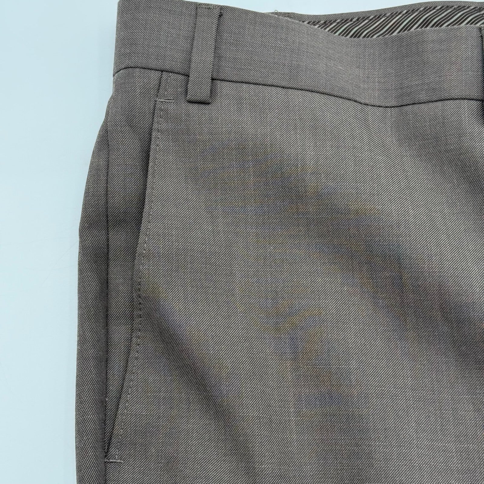 Calvin Klein Performance Dress Pants Suit Slacks Brown Men’s Size 42W x 30L US