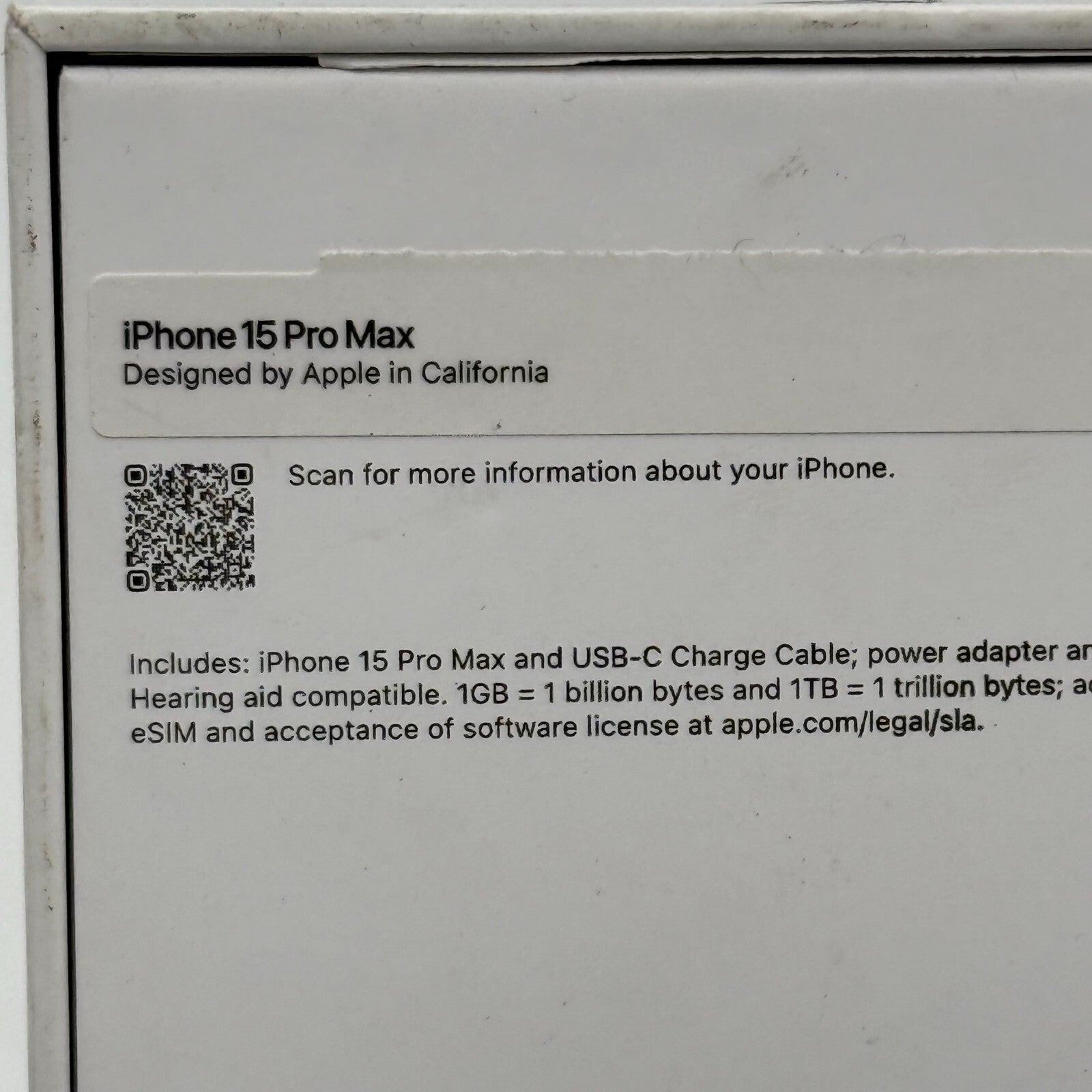 Apple iPhone 15 Pro MAX Blue Titanium 256GB - Empty Box ONLY