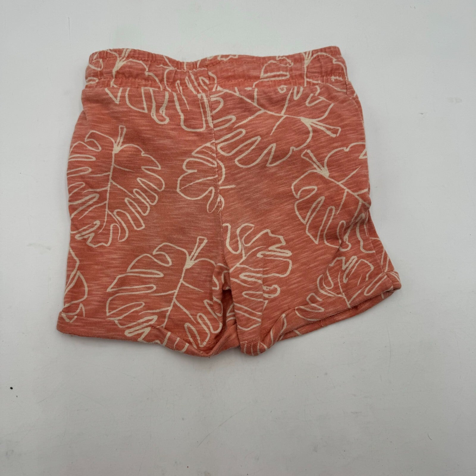 2 Pairs Kids Shorts Lucky Brand Summer Tan Orange Leave Navy Blue Todder Size 3T