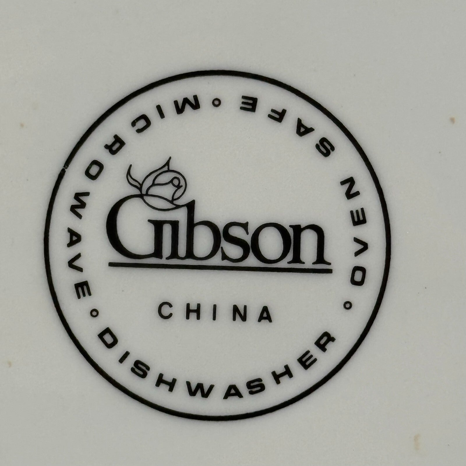 Gibson Floral Design 10in Dinner Plate - Microwaveable, Dishwasher & Oven Safe