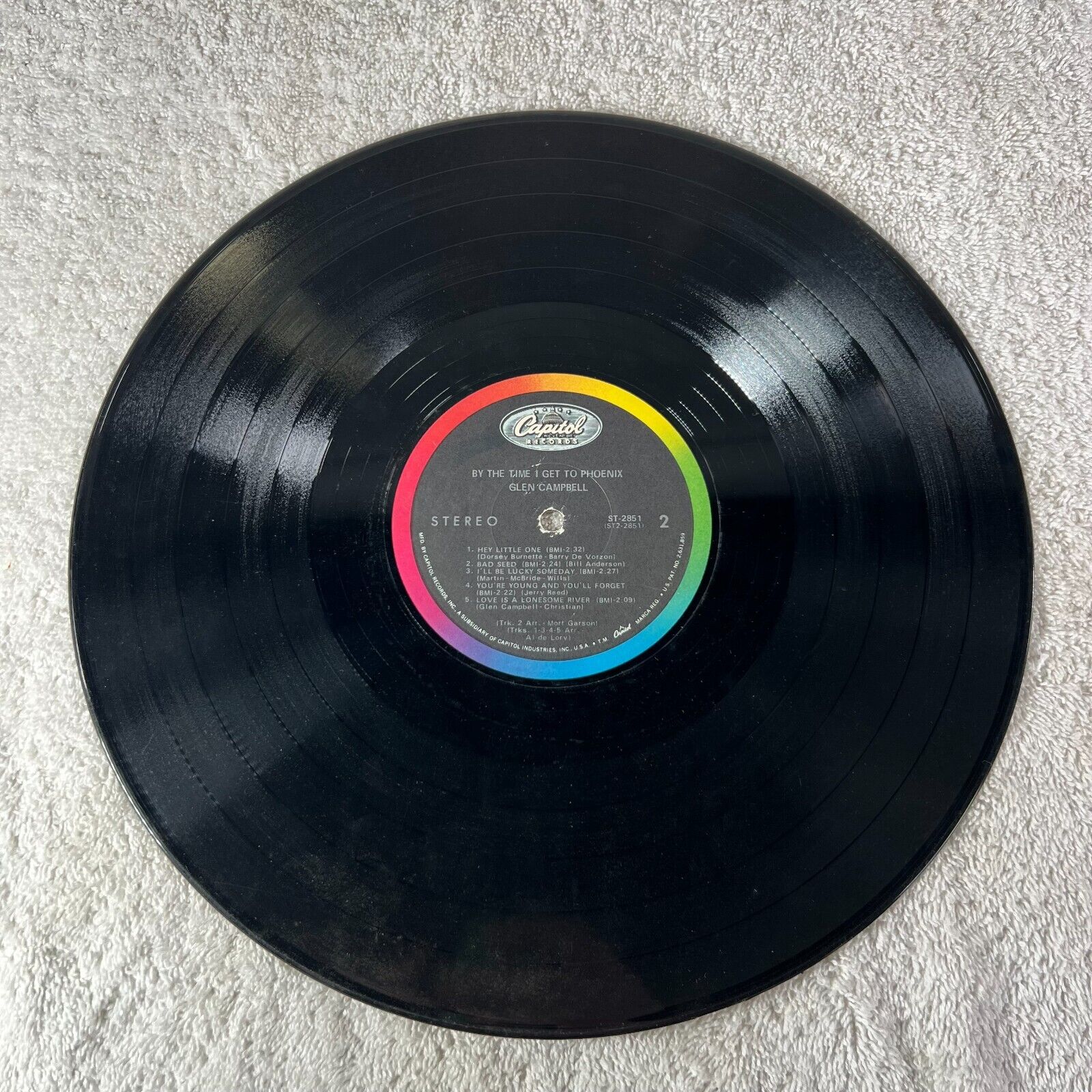 Glen Campbell – By The Time I Get To PhoeniX Vinyl LP Capitol Records – T 2851