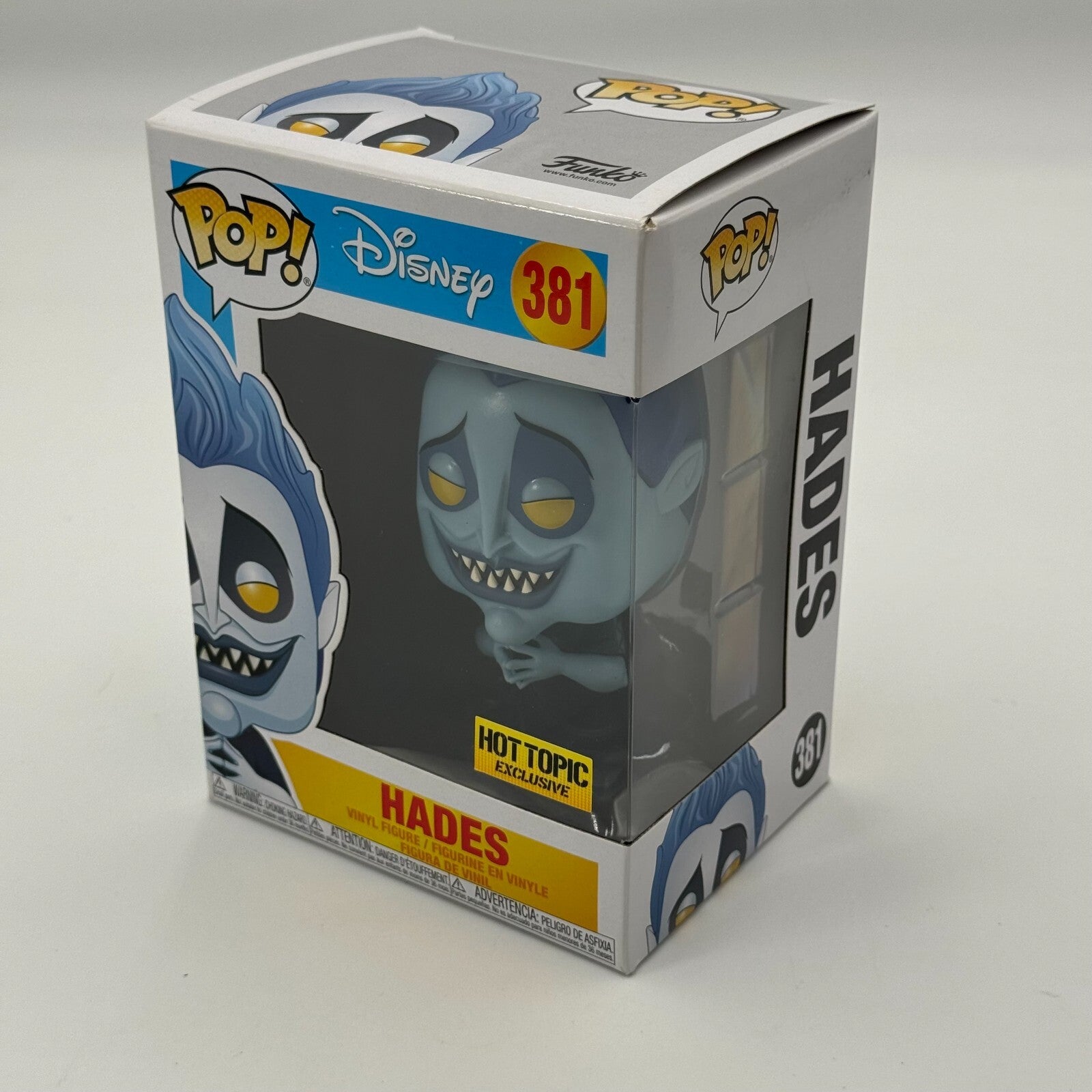 Funko Pop! Disney #381: Hades (Glow) Hot Topic Exclusive Vaulted Vinyl Figure NW