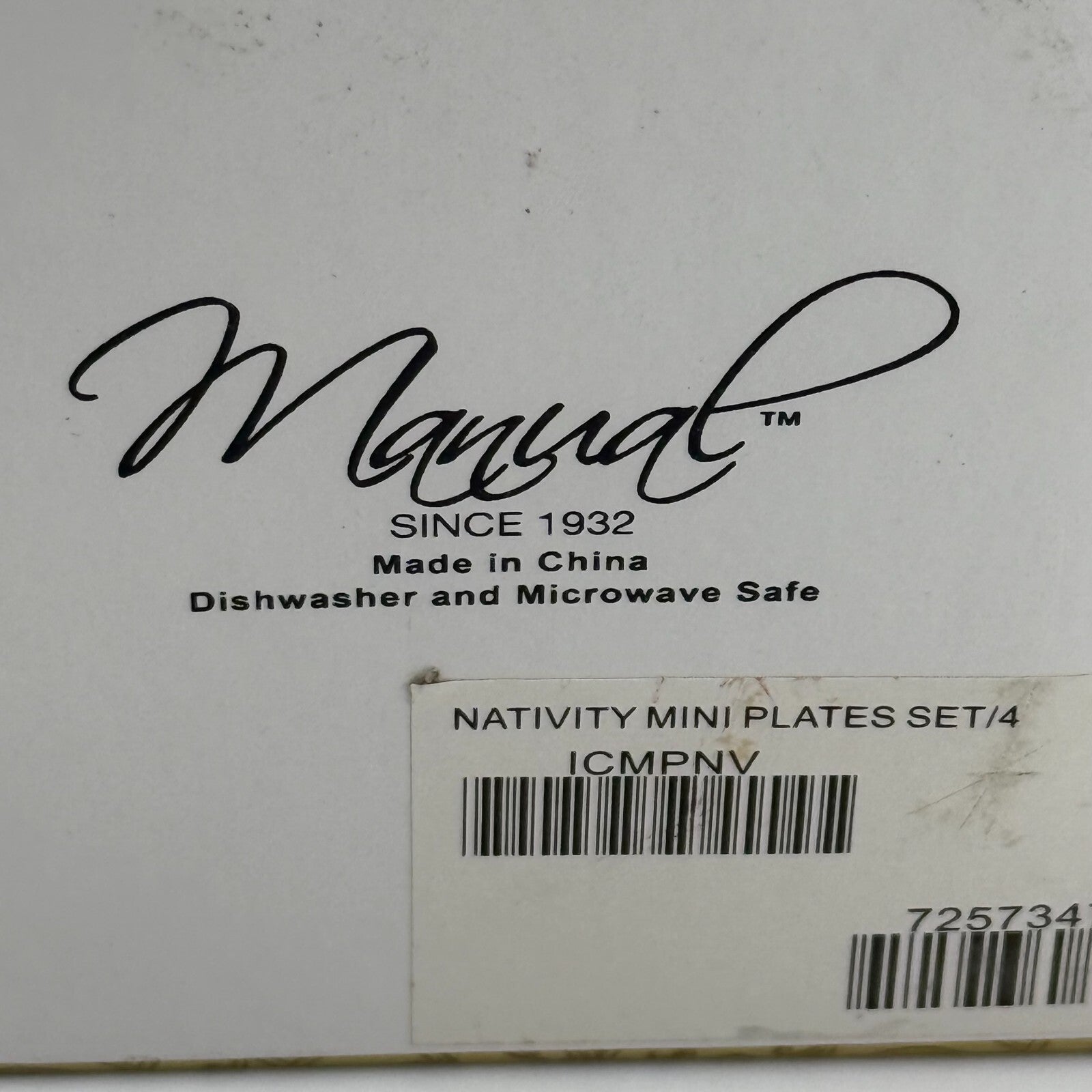 Manual Set of 4 High Quality Ceramic Decorative Square Hanging Plates