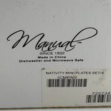 Manual Set of 4 High Quality Ceramic Decorative Square Hanging Plates