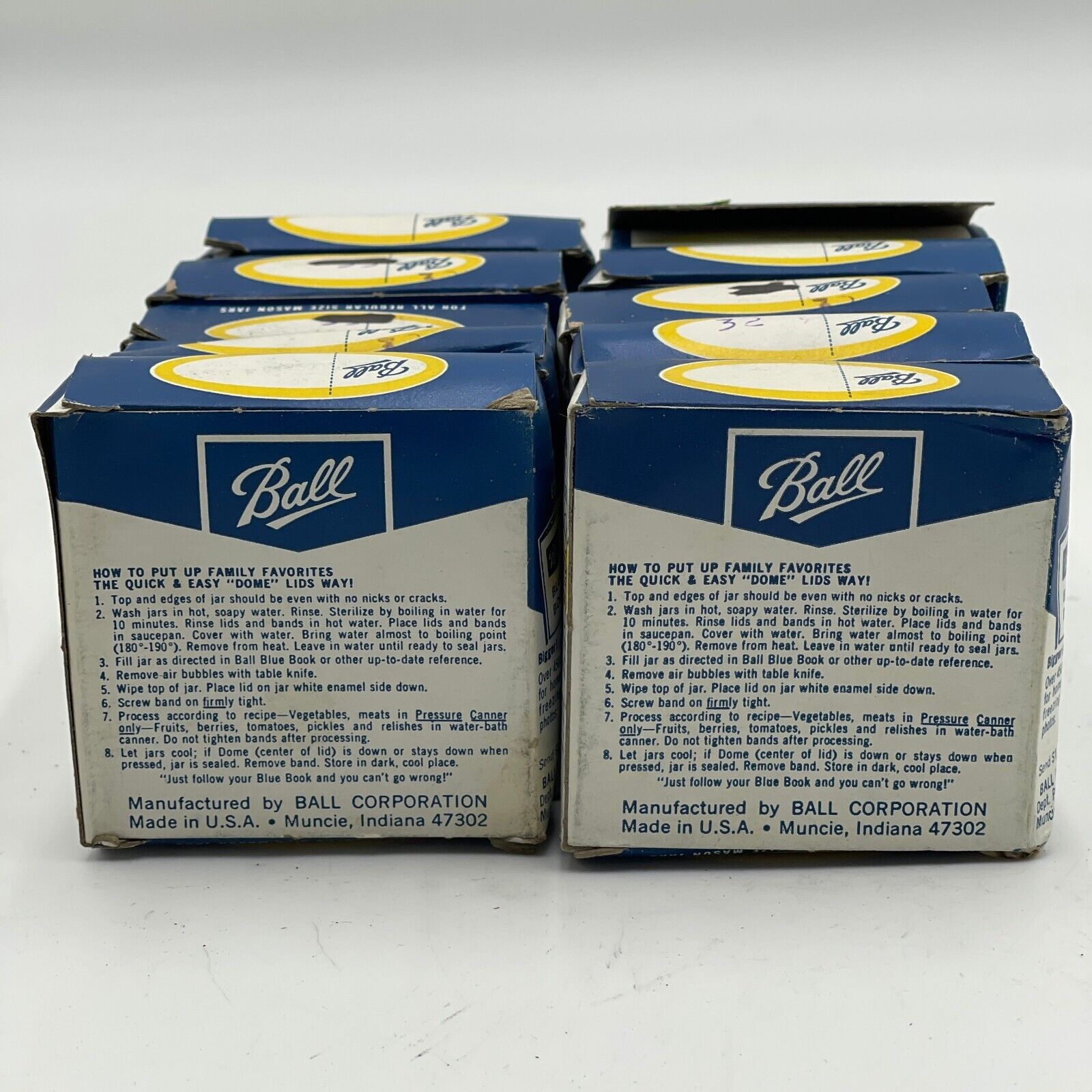 Vintage 120 Ball Regular Size Mason Dome Lids Canning 1975 12 Ct (10 Boxes)