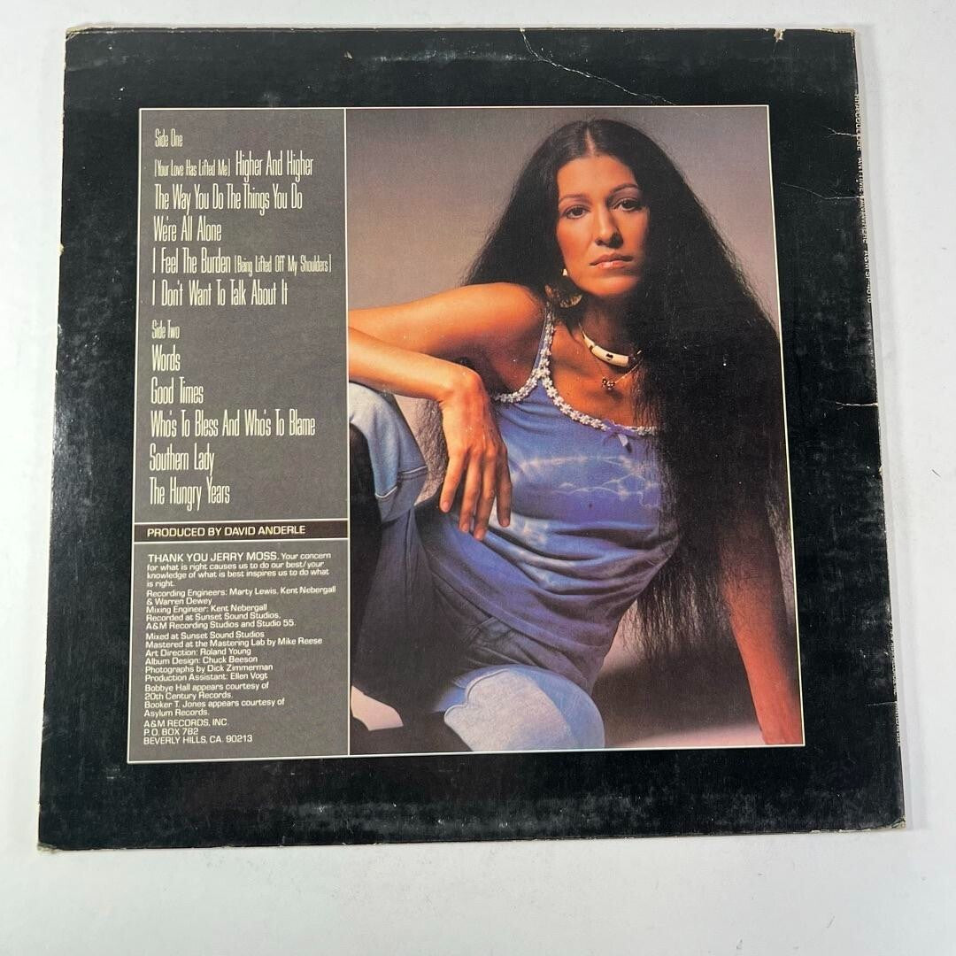 Rita Coolidge – Anytime... Anywhere 2 Vinyl LP A&M Records 1977 POP ROCK MUSIC