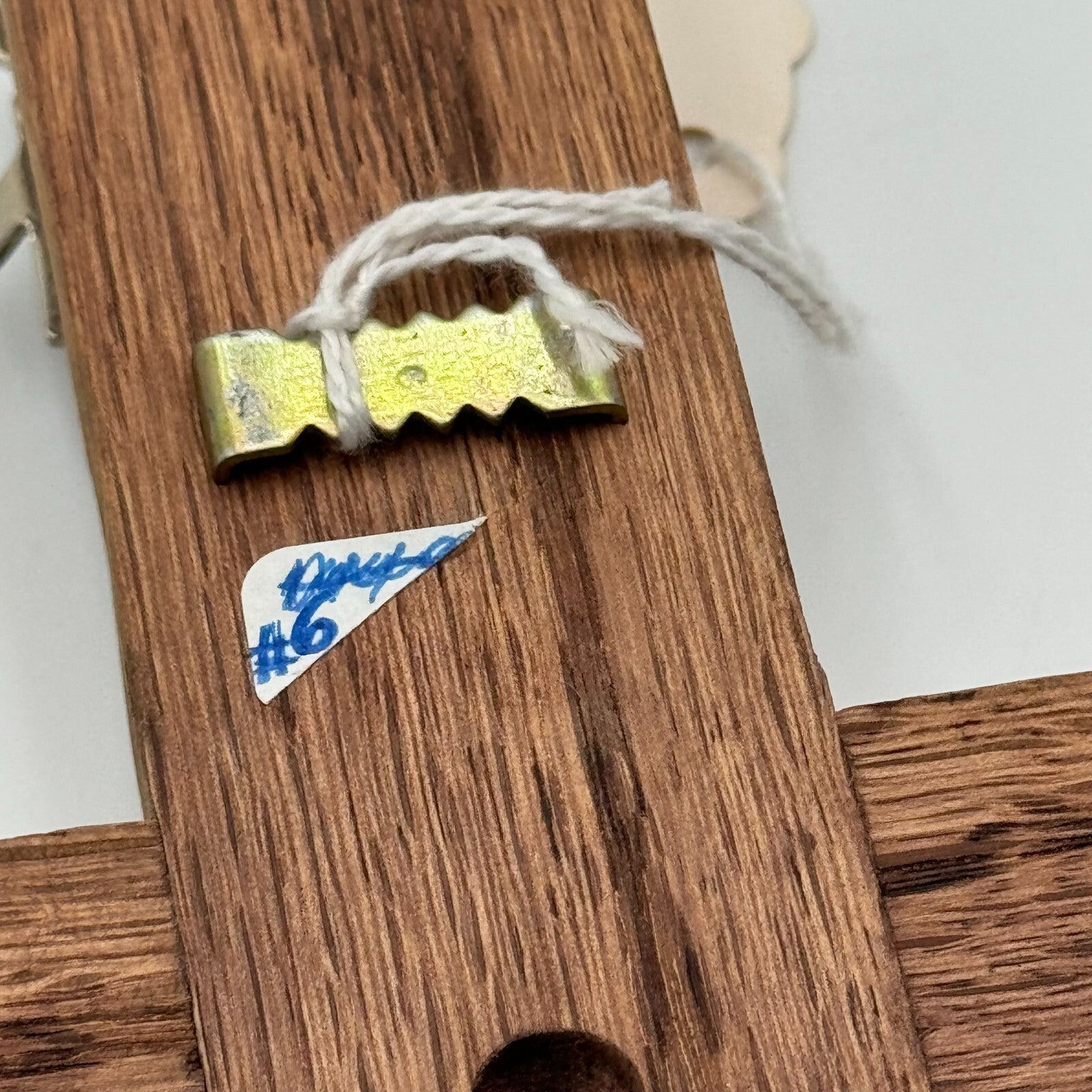 Christian Wall Decor 12x8in Wood Cross W/ Metal Graduation Pin Hanging Nail Hook