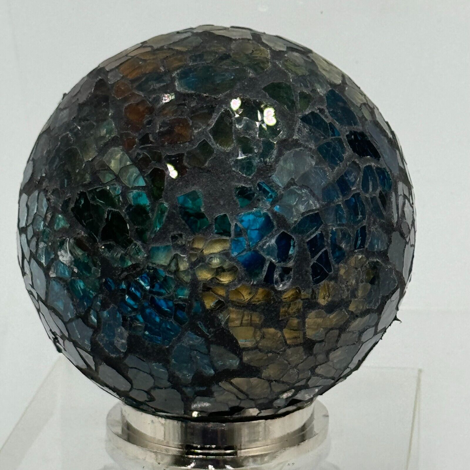 Heavens Way 3 Pack Stained Glass Globe Shaped Wine Bottle Stopper Washable NEW