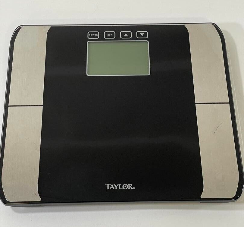 Taylor Body Fat Digital Scale LCD Display Black Model #:  5761BF