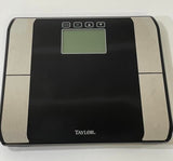 Taylor Body Fat Digital Scale LCD Display Black Model #:  5761BF