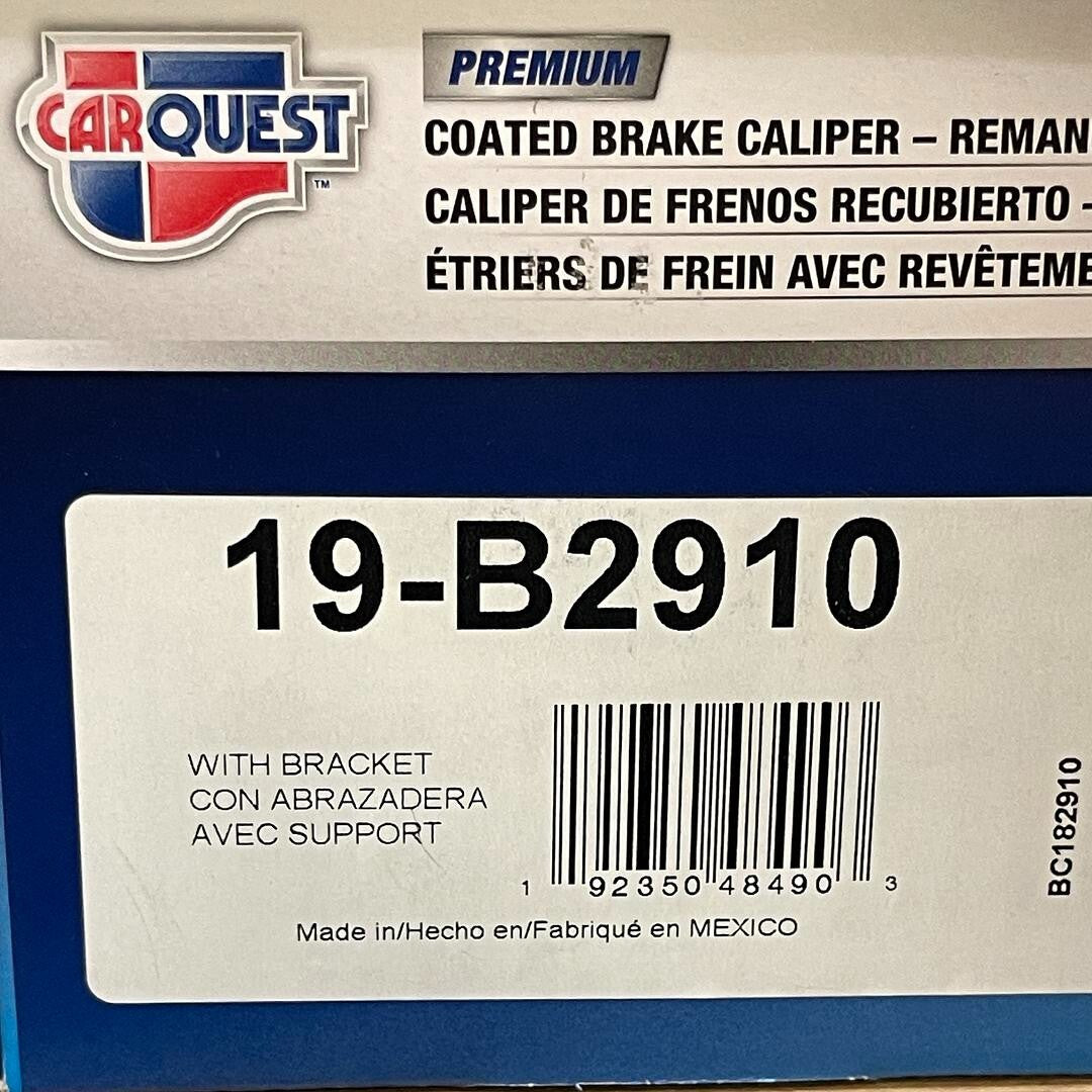 CarQuest #19-B2910 Reman Coated Brake Caliper
