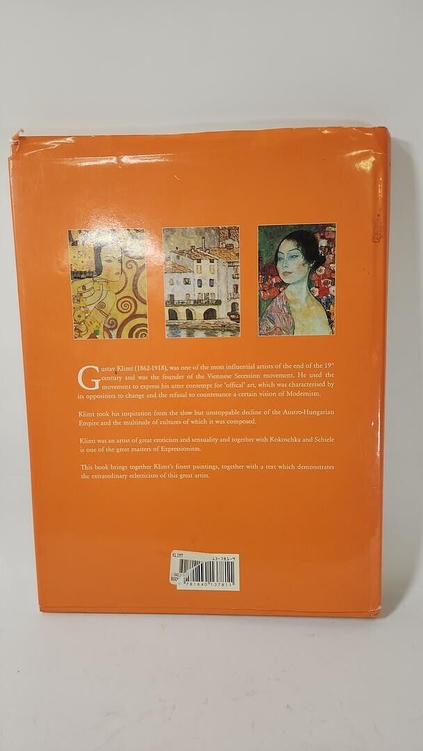 Gustav Klimt: Great Masters by Jane Rogoyska 2005 HARDCOVER BOOK