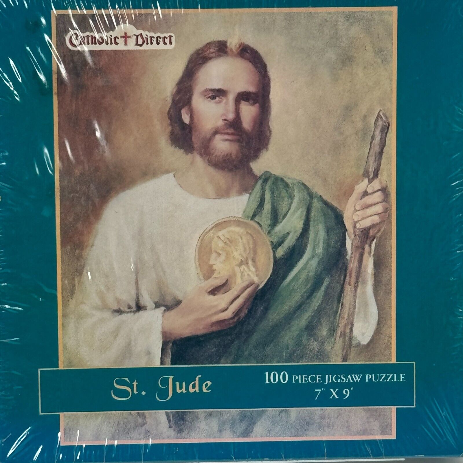 Catholic Direct Set of 2 100-Piece 7x9 Jigsaw Puzzles  St Francis & St Jude NEW