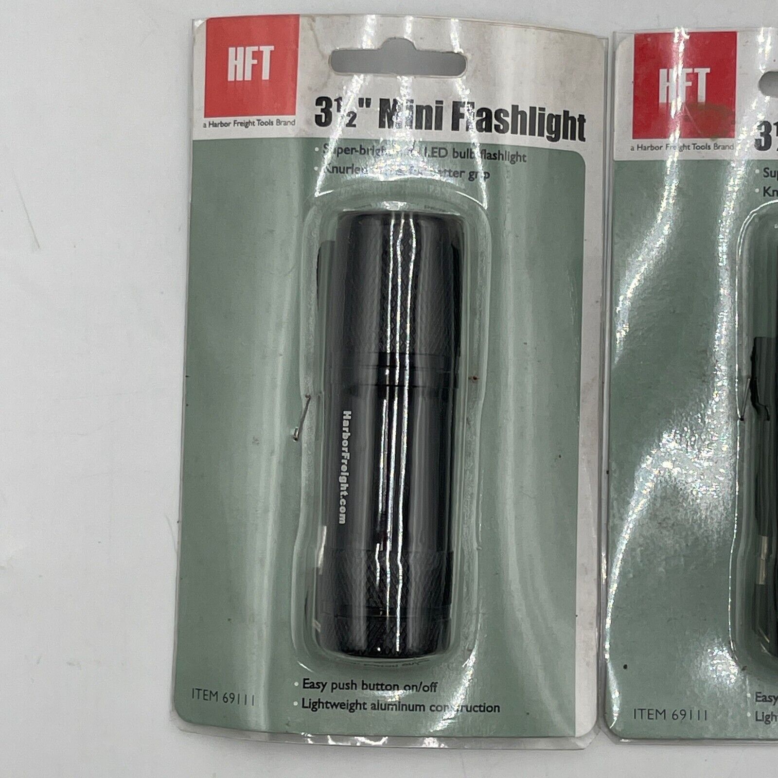 Set of 2 Harbor Freight 3.5" Mini LED Flashlights NIB Item 69111