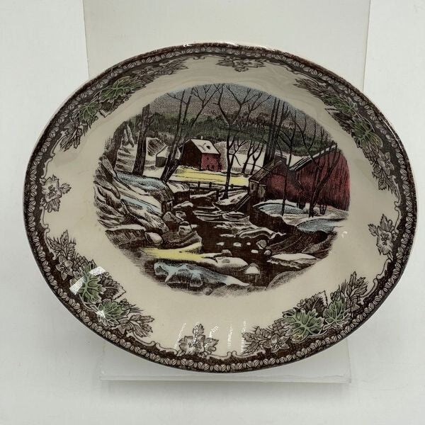 Vintage JOHNSON BROS FRIENDLY VILLAGE 5.5" Dessert PLATE