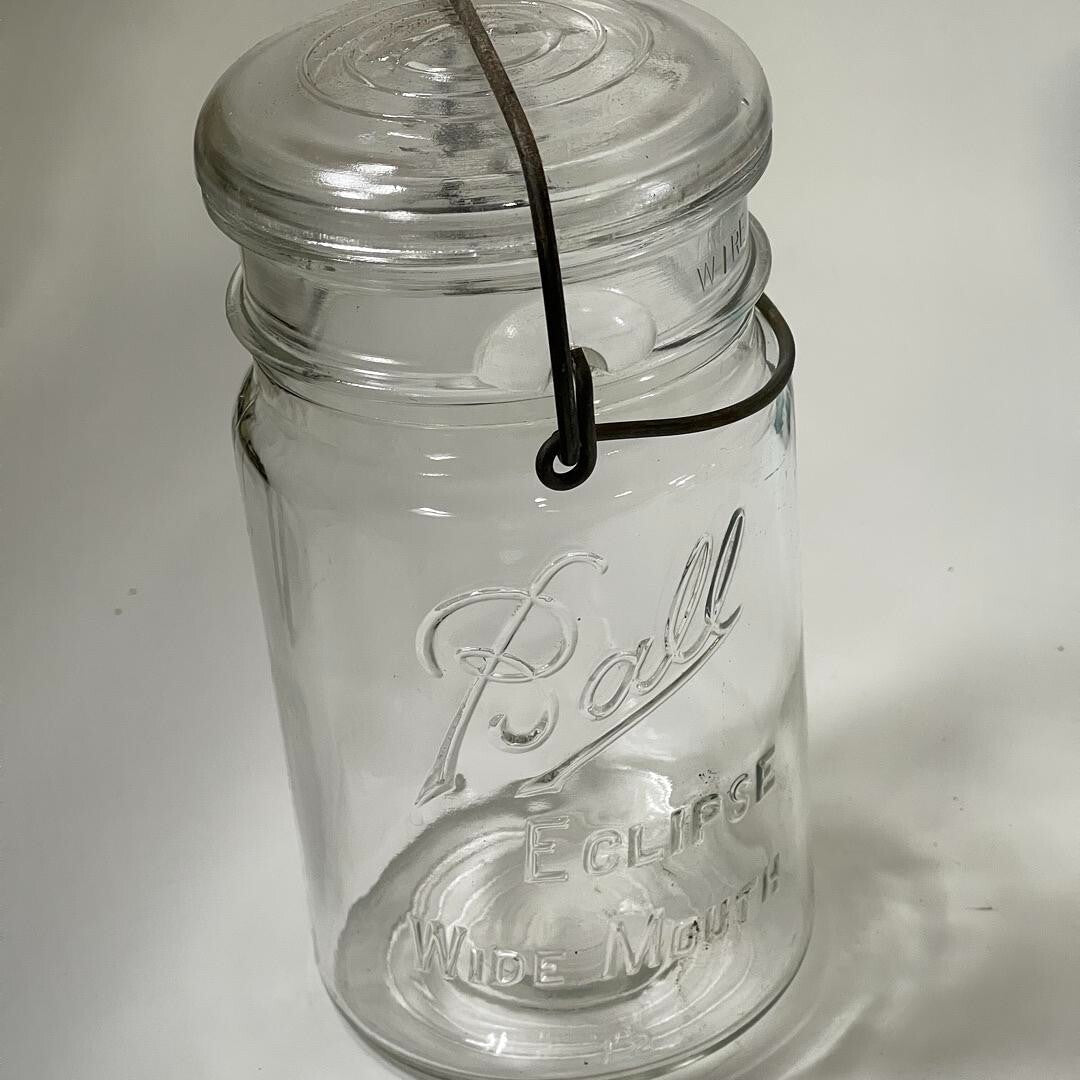 Vintage Lot of 8  Assorted Brands & Glass Mason Jars Decor Storage Organizer