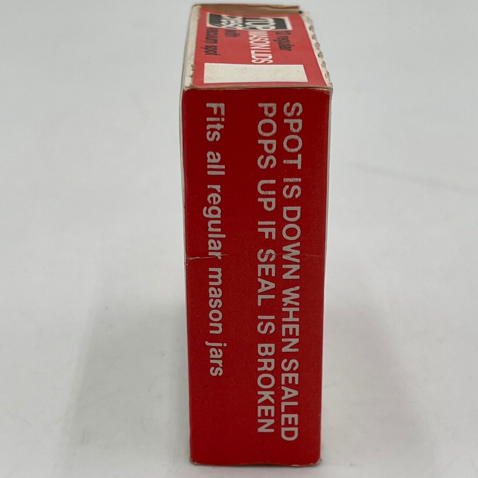 Lot of 8 Boxes - Vintage Top Crest Regular Mason Lids with Vacuum Spot 12pk NIB