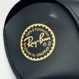 Authentic Ray-Ban Black Leather Sunglasses Snap Hard Case