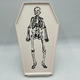 Threshold Lot of 3 Halloween-Themed Design Serving Platter Stoneware Boo Coffin