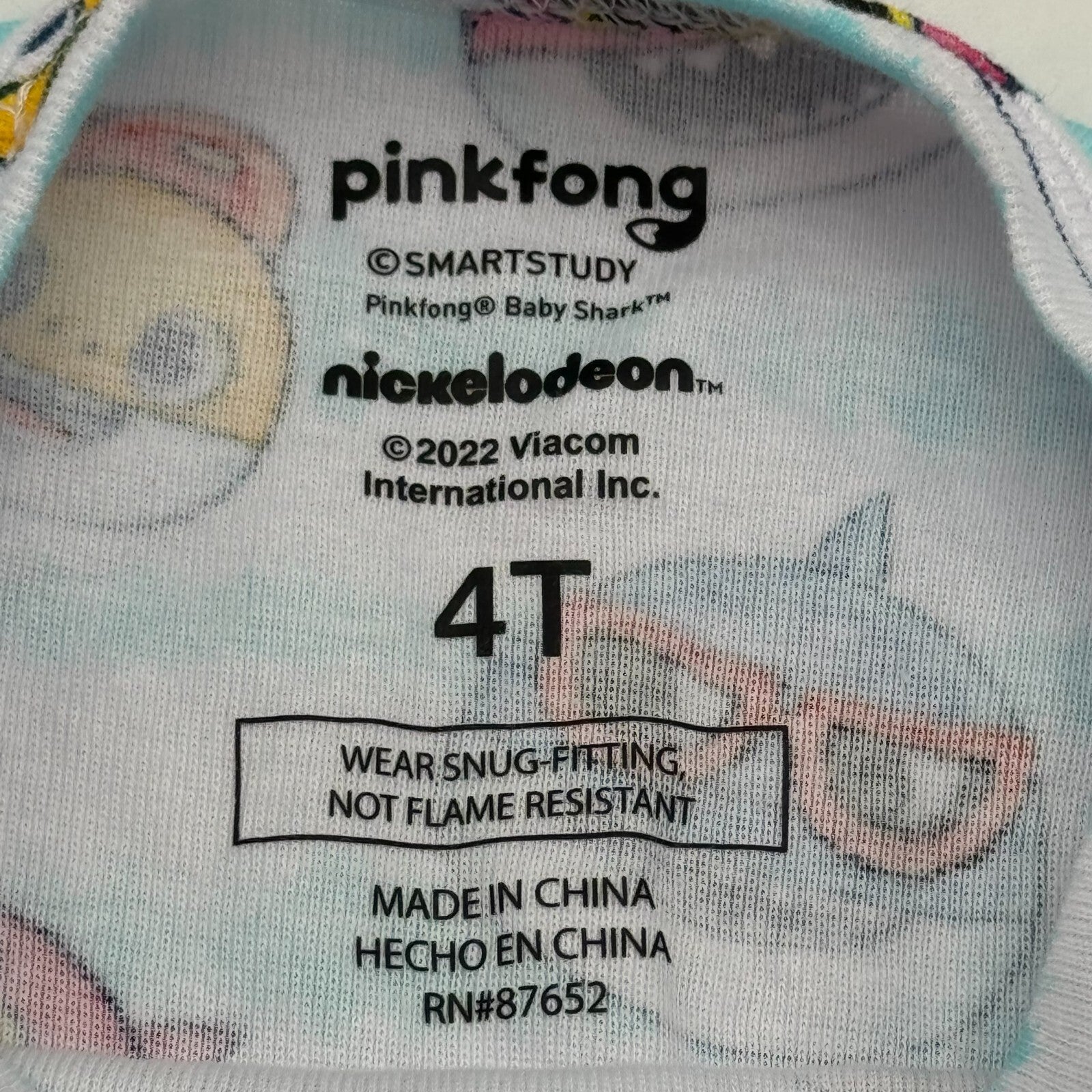 Pair of 2 Kids Tshirts Carter’s Red Sea Baby Shark Pinkfong Toddler Size 3T NWT
