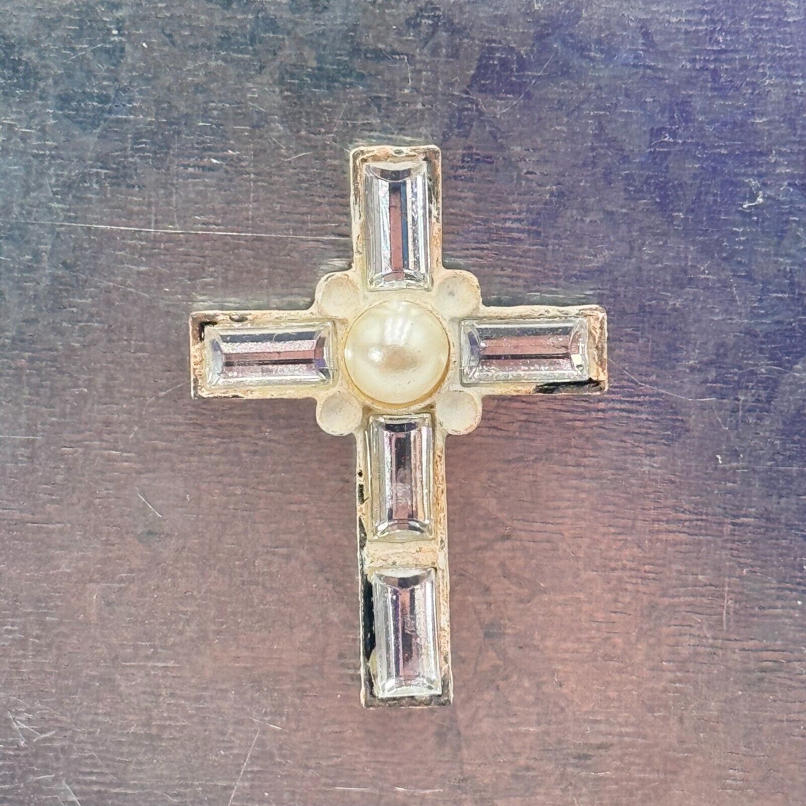Heavens Way Lot of 7 Pearl Cross Magnets With Varying Styles Christian Decor NEW