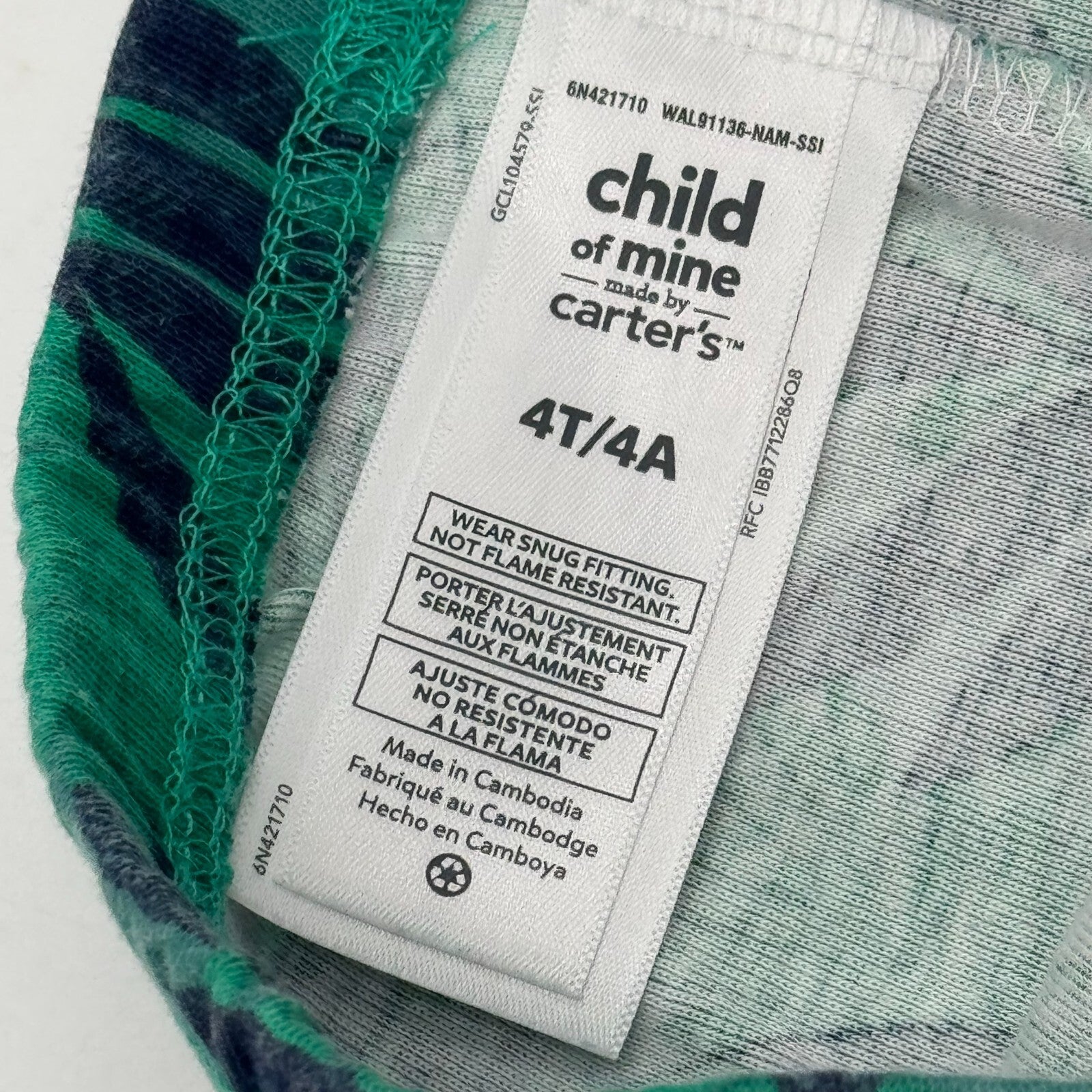 Carter’s Child of Mine Unisex Matching Set Crewneck Pullover Lounge Comfy Sz 4T