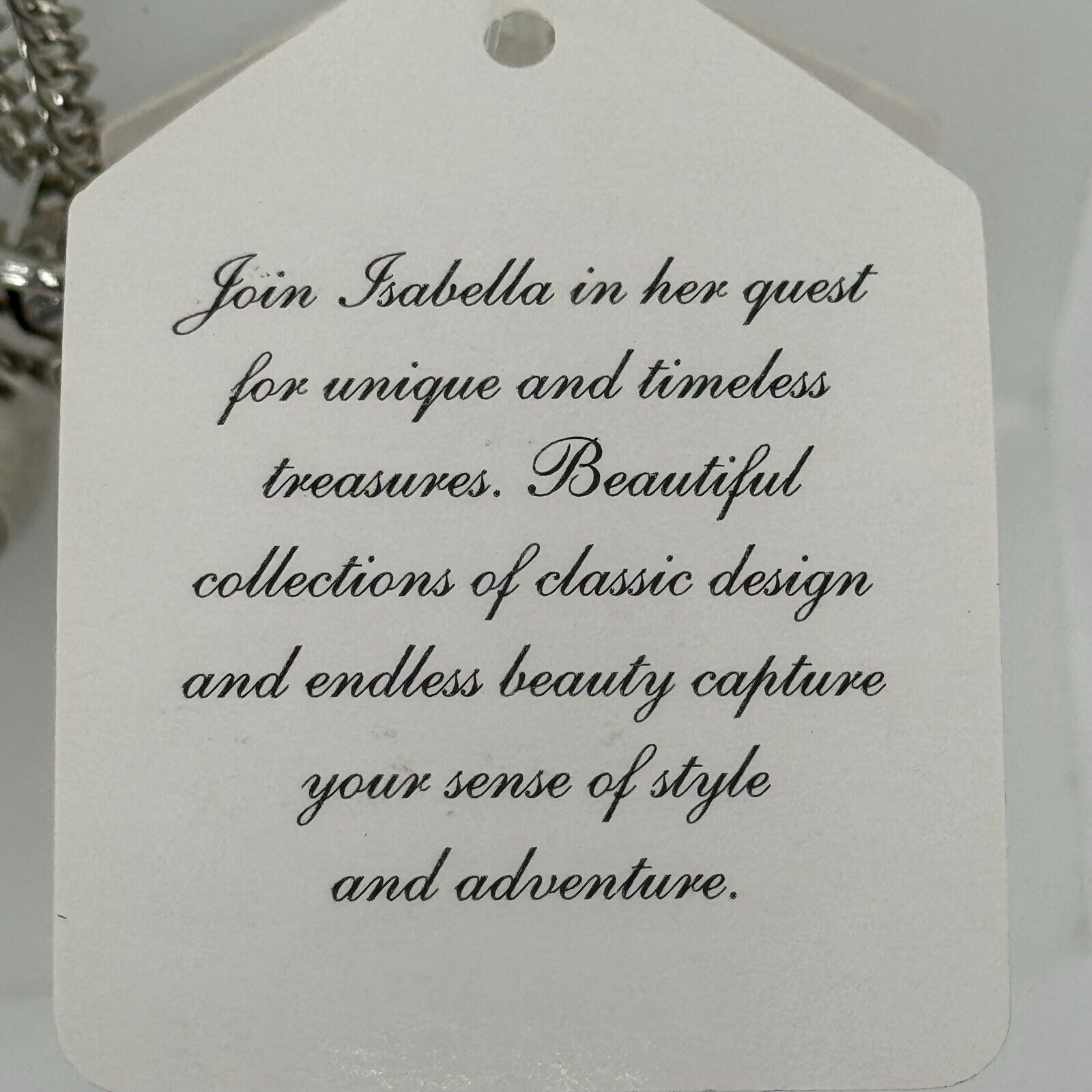 Isabellas Journey Silver Pocket Watch Necklace 28in Adjustable Chain Rose Christ
