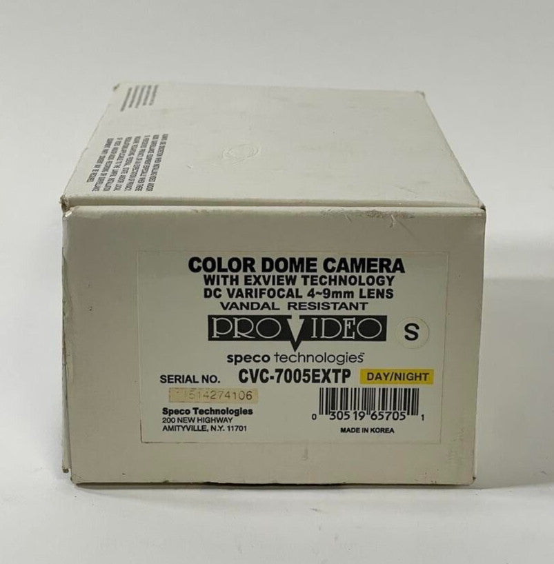 Speco ProVideo Color Dome Camera with ExView Technology 4-9mm Lens CVC-700EXTP