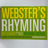 Webster's Rhyming Dictionary by Merriam-Webster 2013 PAPERBACK BOOK