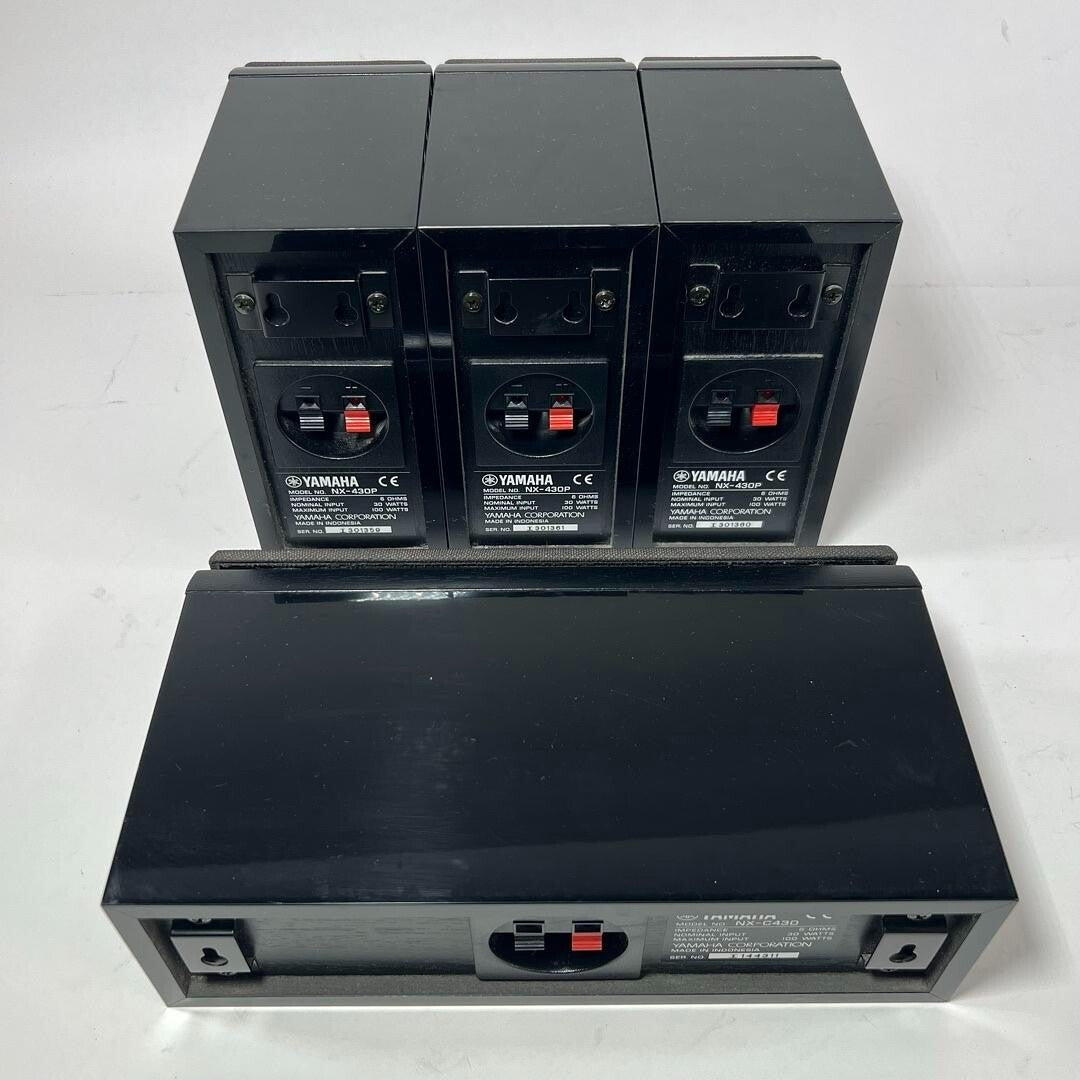Yamaha NX-C430 Center & 3 NX-430P Surround Sound Speakers
