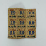 WWII 1945 Fuel Voucher Mileage Rations ID Card Brass PD Money Clip US History