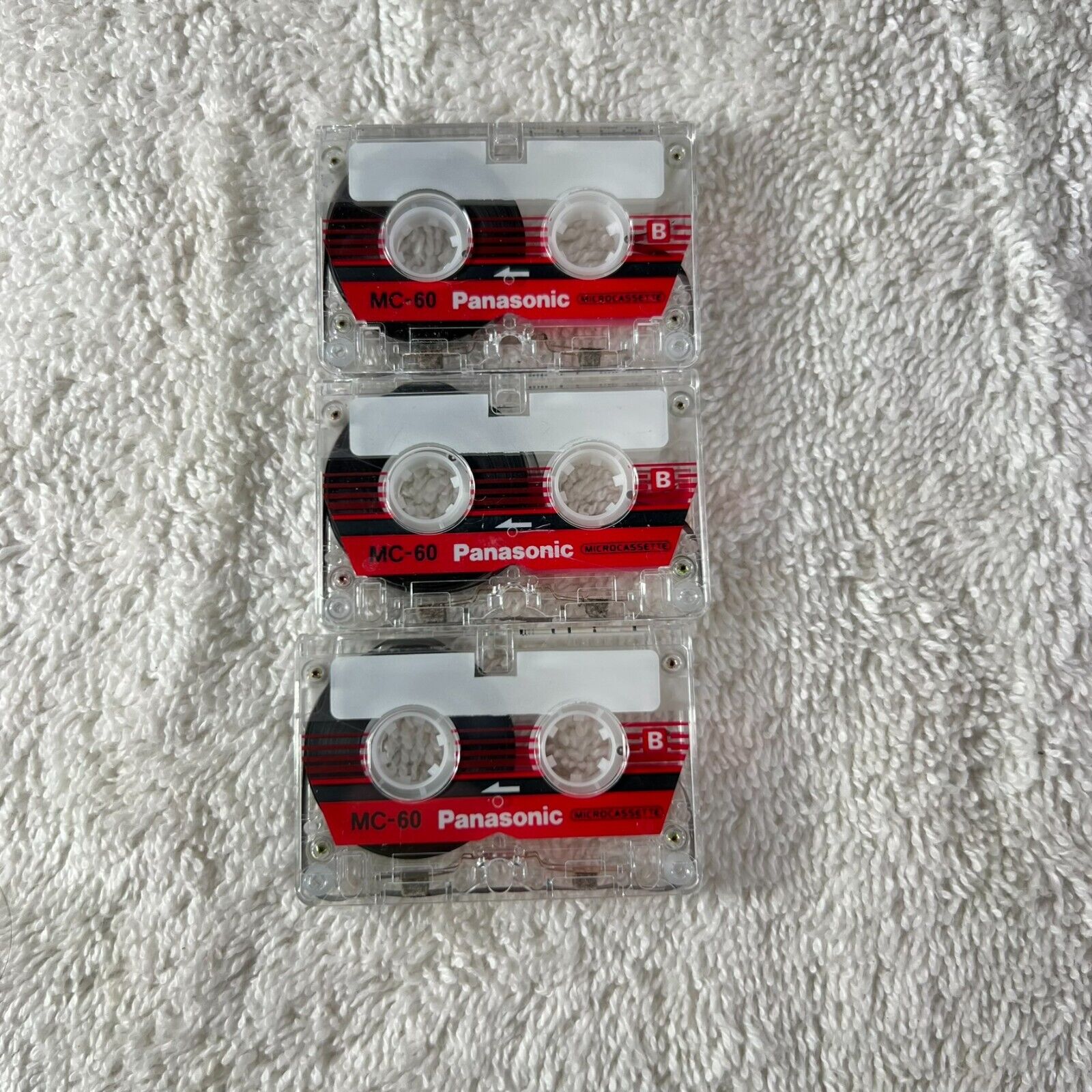 Panasonic 4 Pack Microcassette Tape MC60 - 3 New Blank