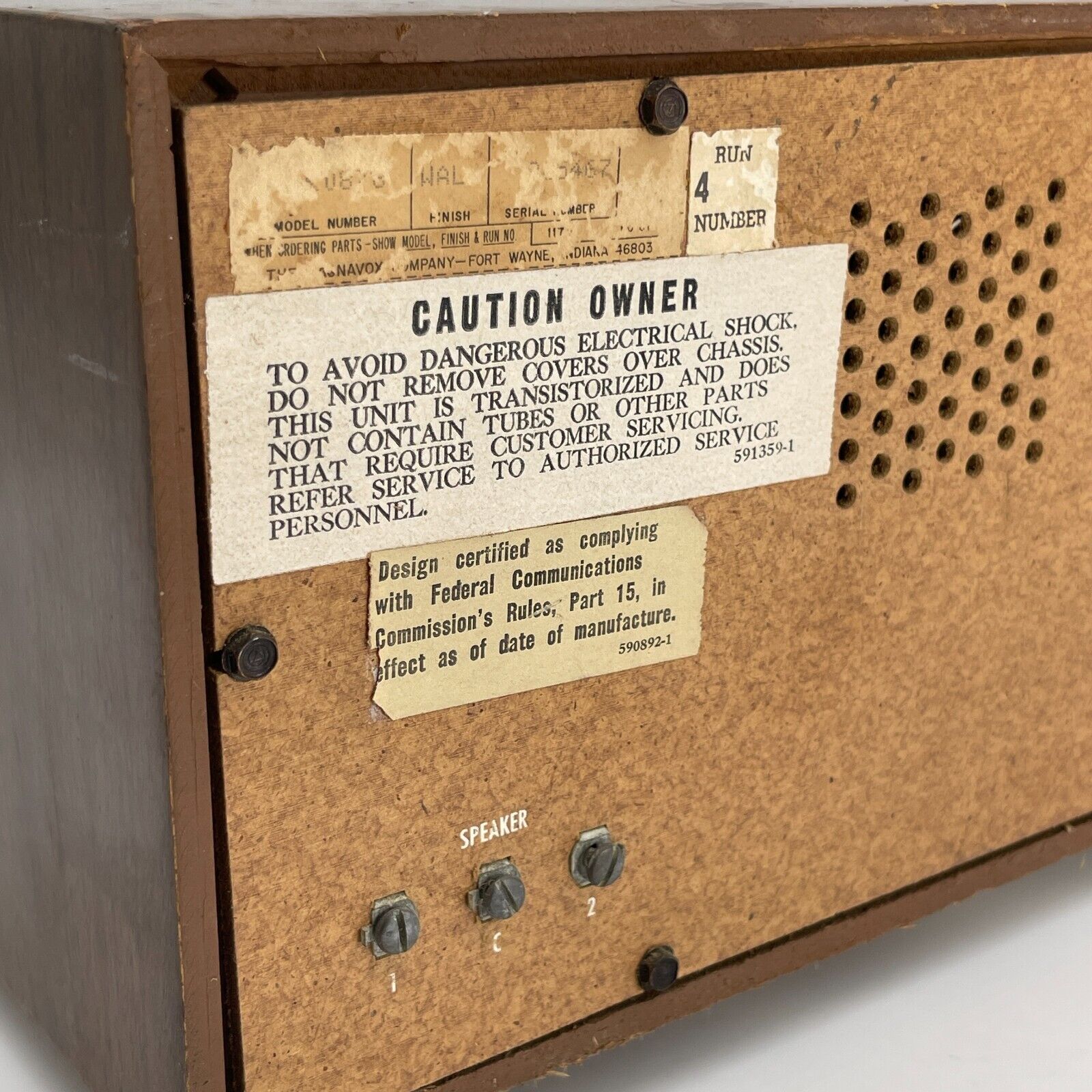 Vintage Magnavox FM/AM Solid State Receiver - Power Tested