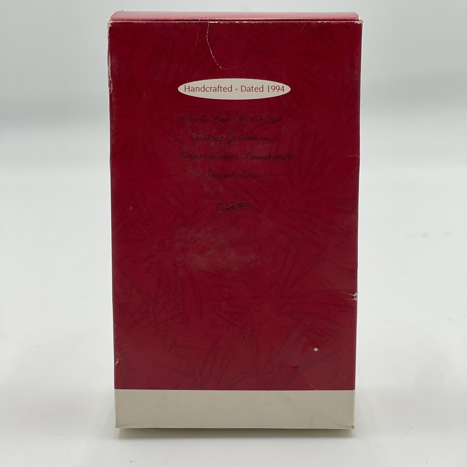 Hallmark “In the Pink” Keepsake Ornament 1994