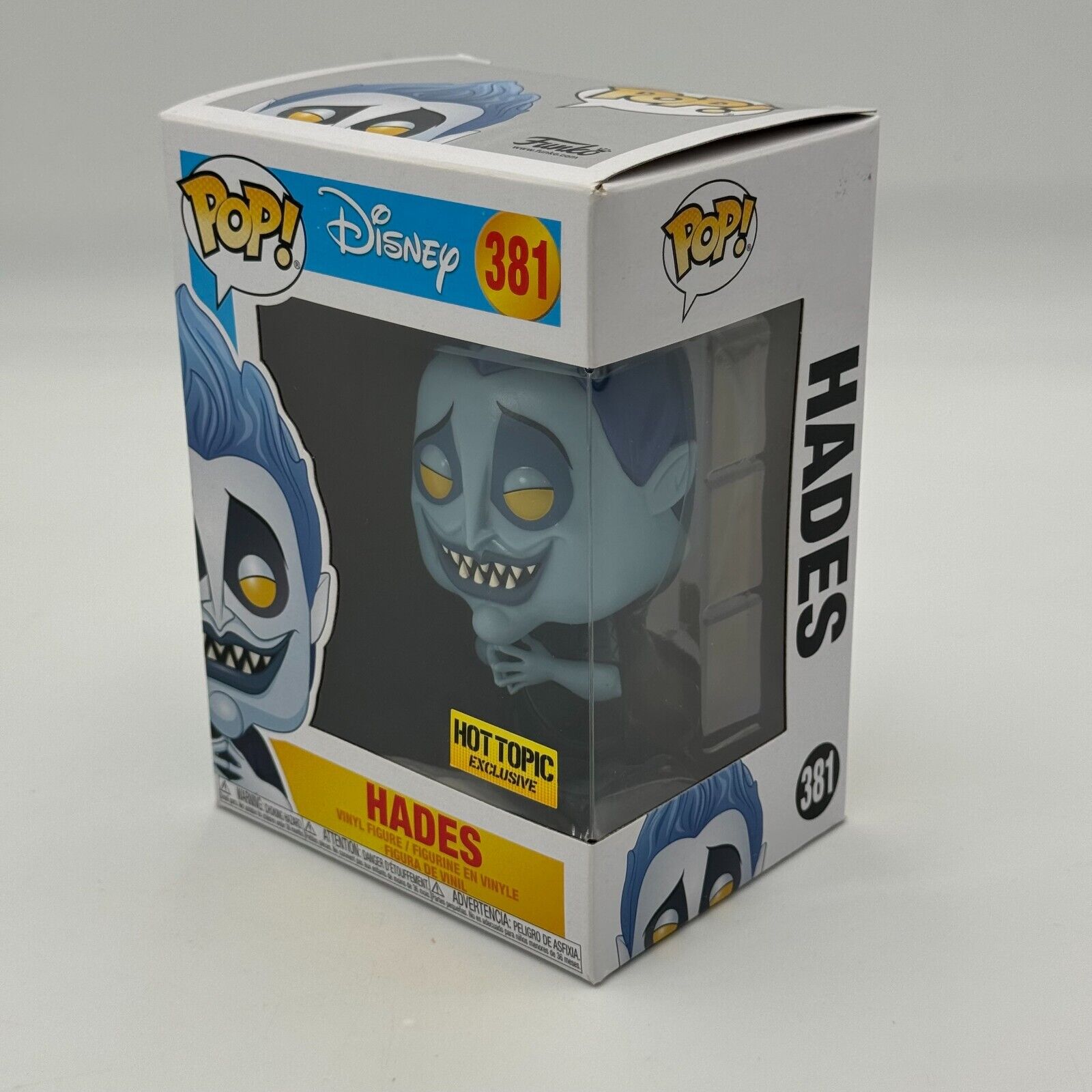 Funko Pop! Disney #381: Hades (Glow) Hot Topic Exclusive Vaulted Vinyl Figure NW