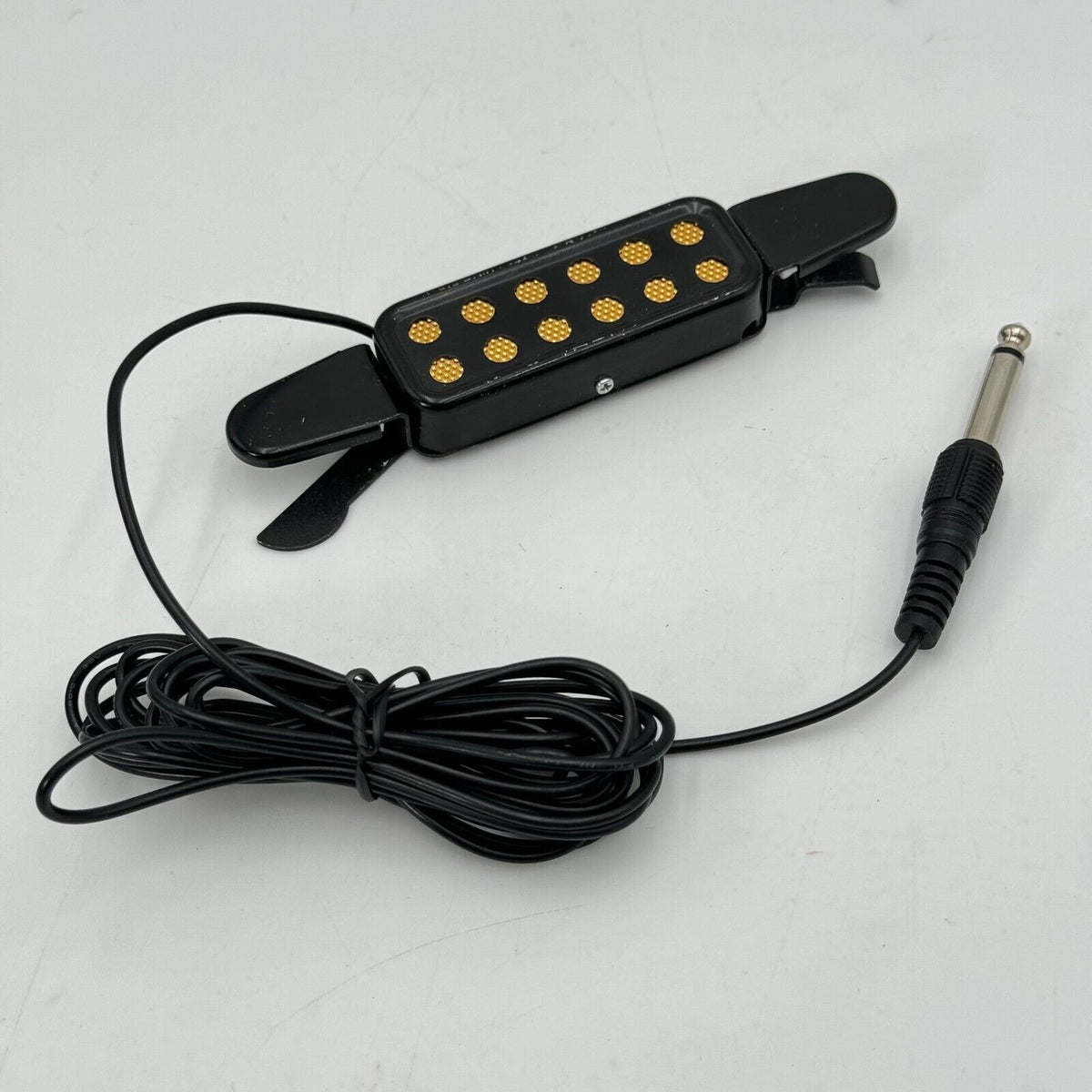 Hoyuji Soundhole Pickup Magnetic 12 Hole Preamplifier 1/4" For Acoustic Guitars