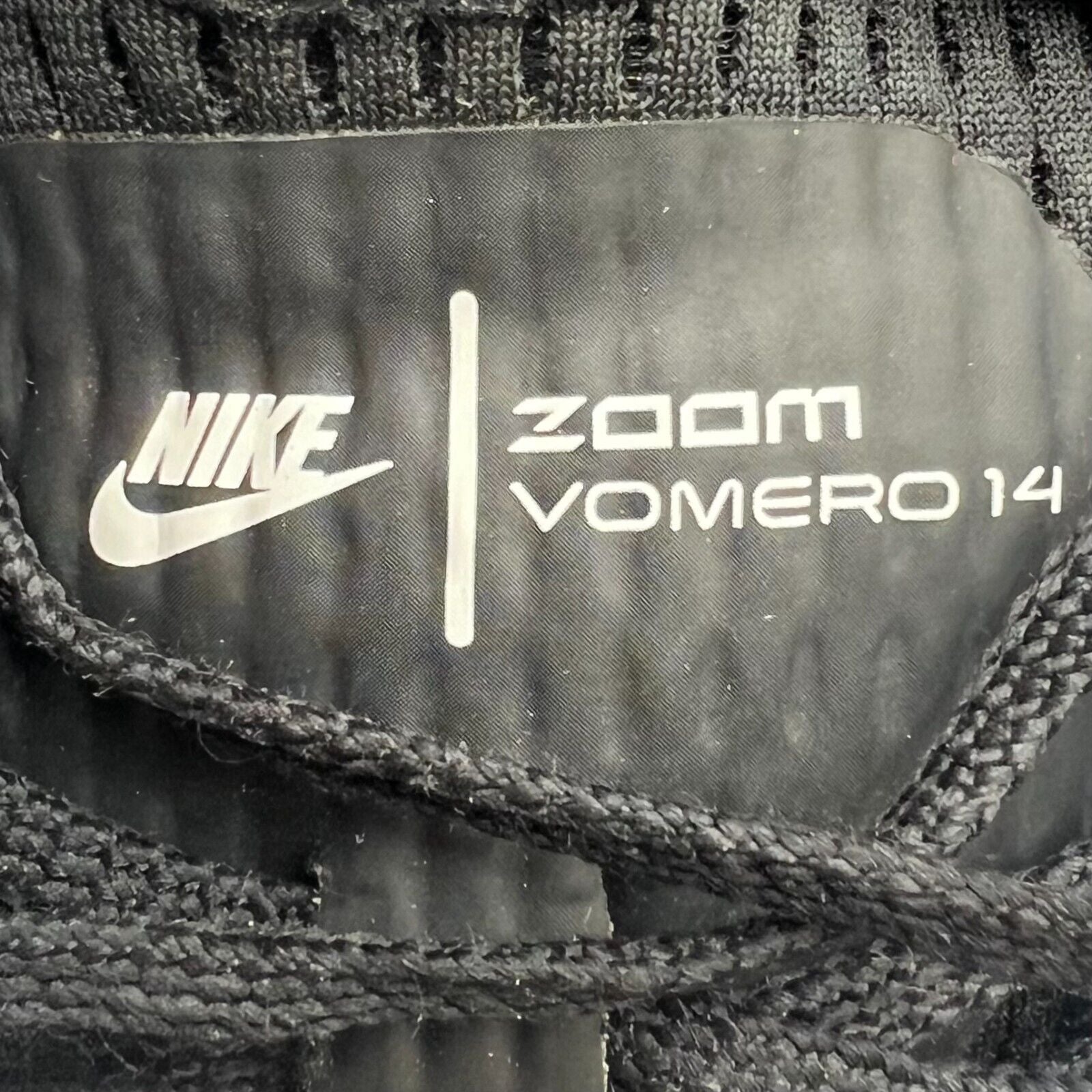 Nike Air Zoom Vomero Swoosh  Womens Athletic Shoes Black White Active Size 12