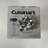 Cuisinart White Coffee Bar Grinder DCG-20N Up to 12 Cups - SIMPLE AND SAFE