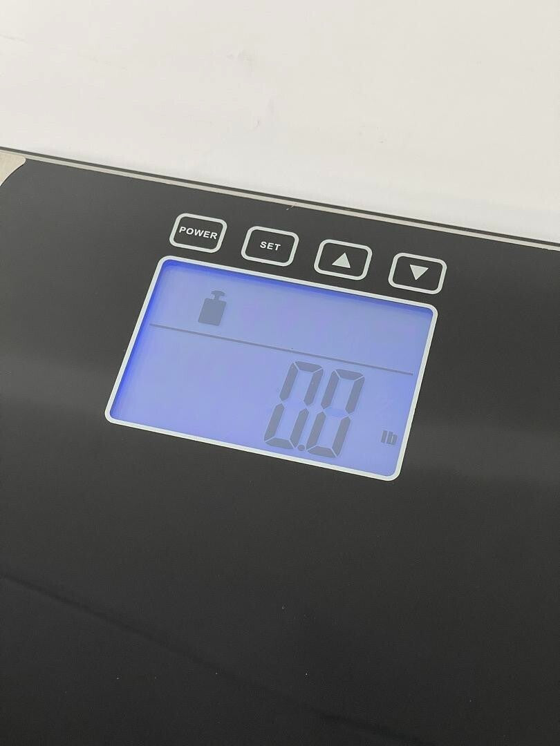 Taylor Body Fat Digital Scale LCD Display Black Model #:  5761BF