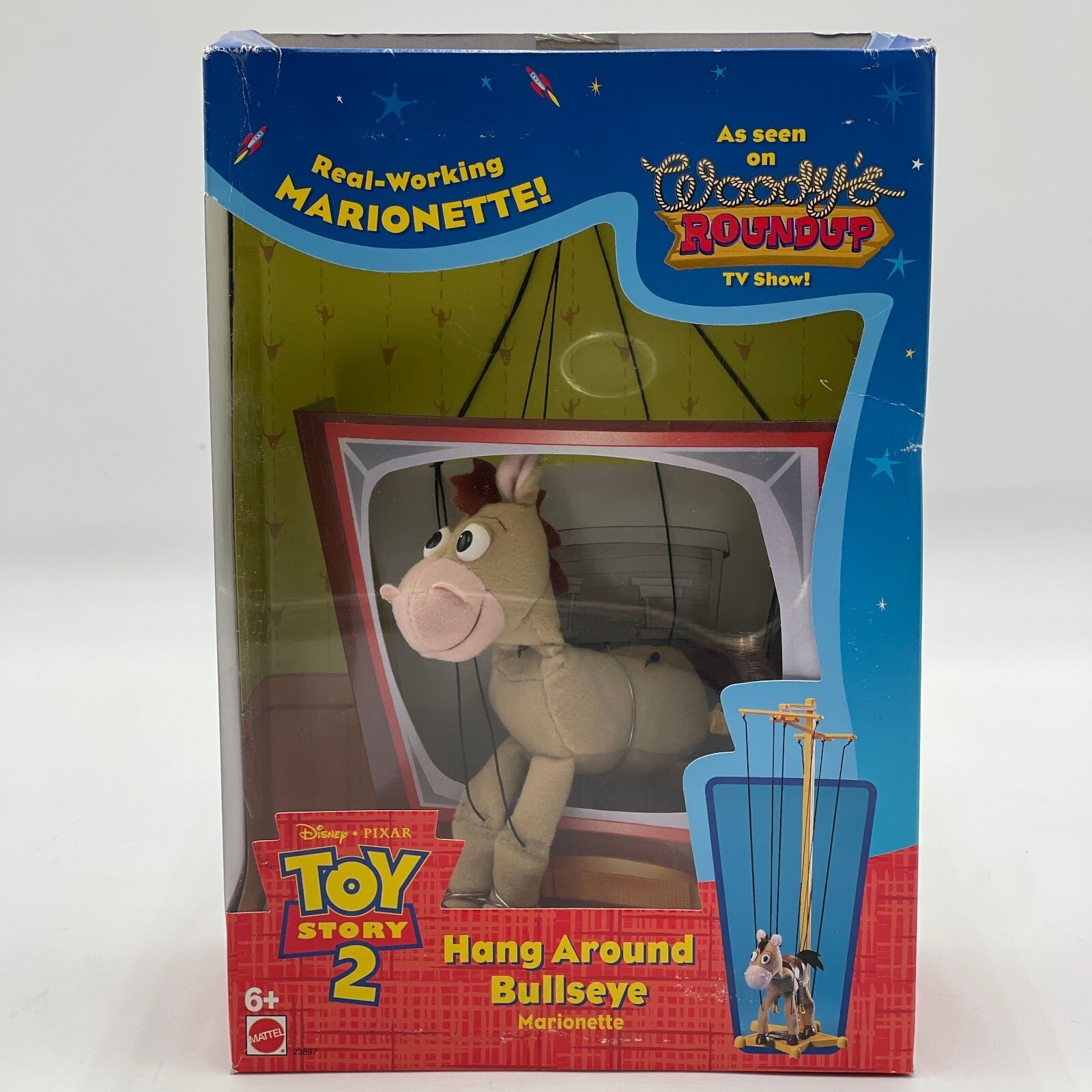Disney Toy Story 2 HANG AROUND WOODY and BULLSEYE Marionette NOB by Mattel 1999