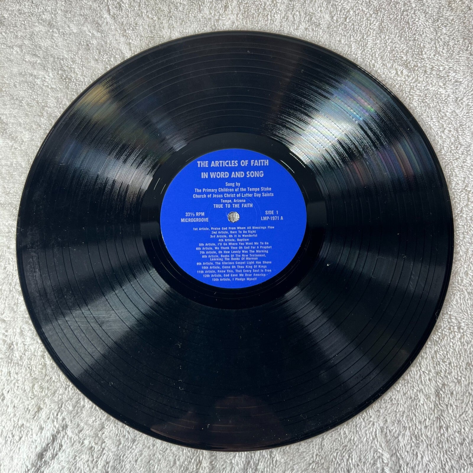 ARTICLES OF FAITH In Word and Song Jesus Christ of Latter Day Saints LP