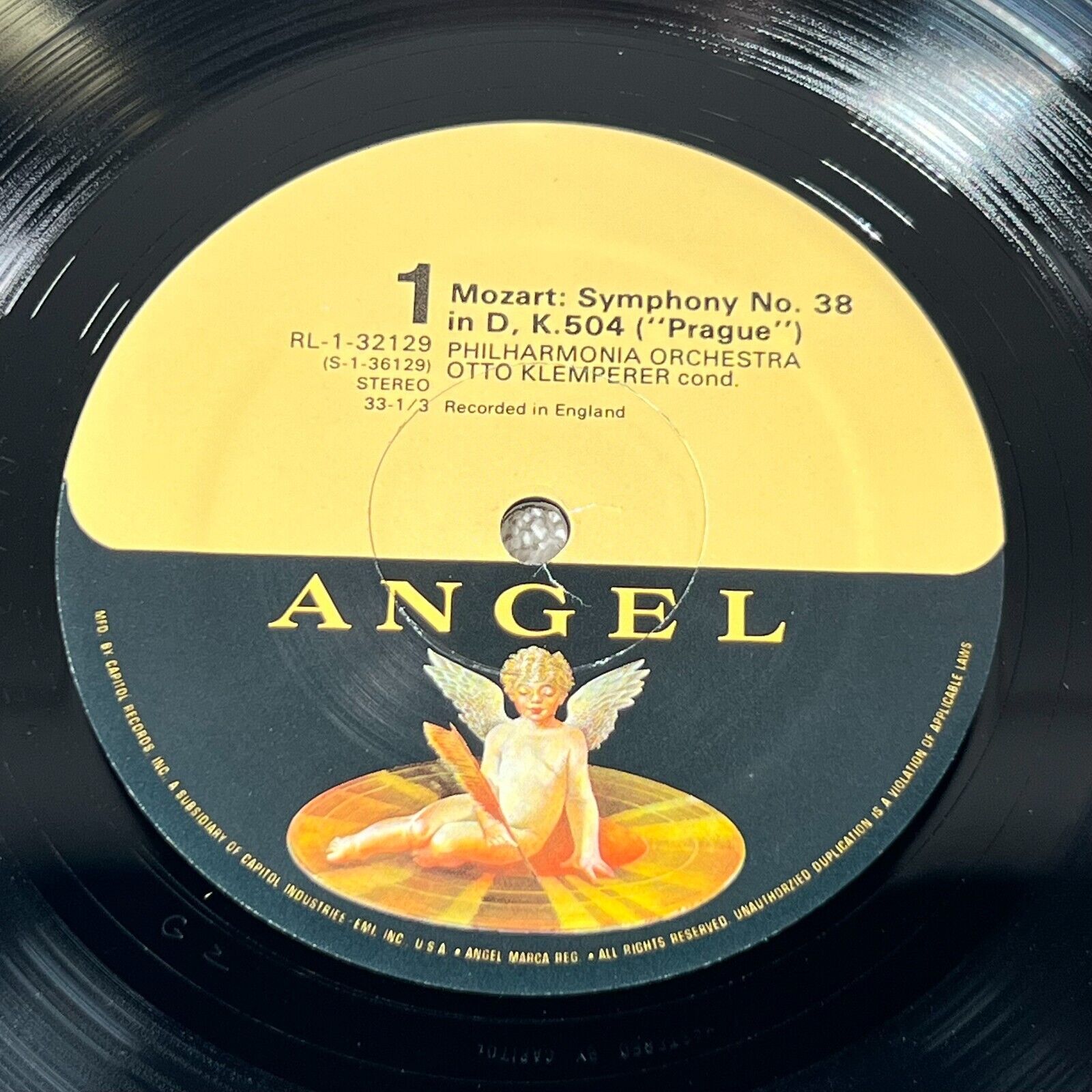 MOZART – Symphonies No. 38 In D, "Prague" / No. 39 In E Flat Vinyl LP US 1965
